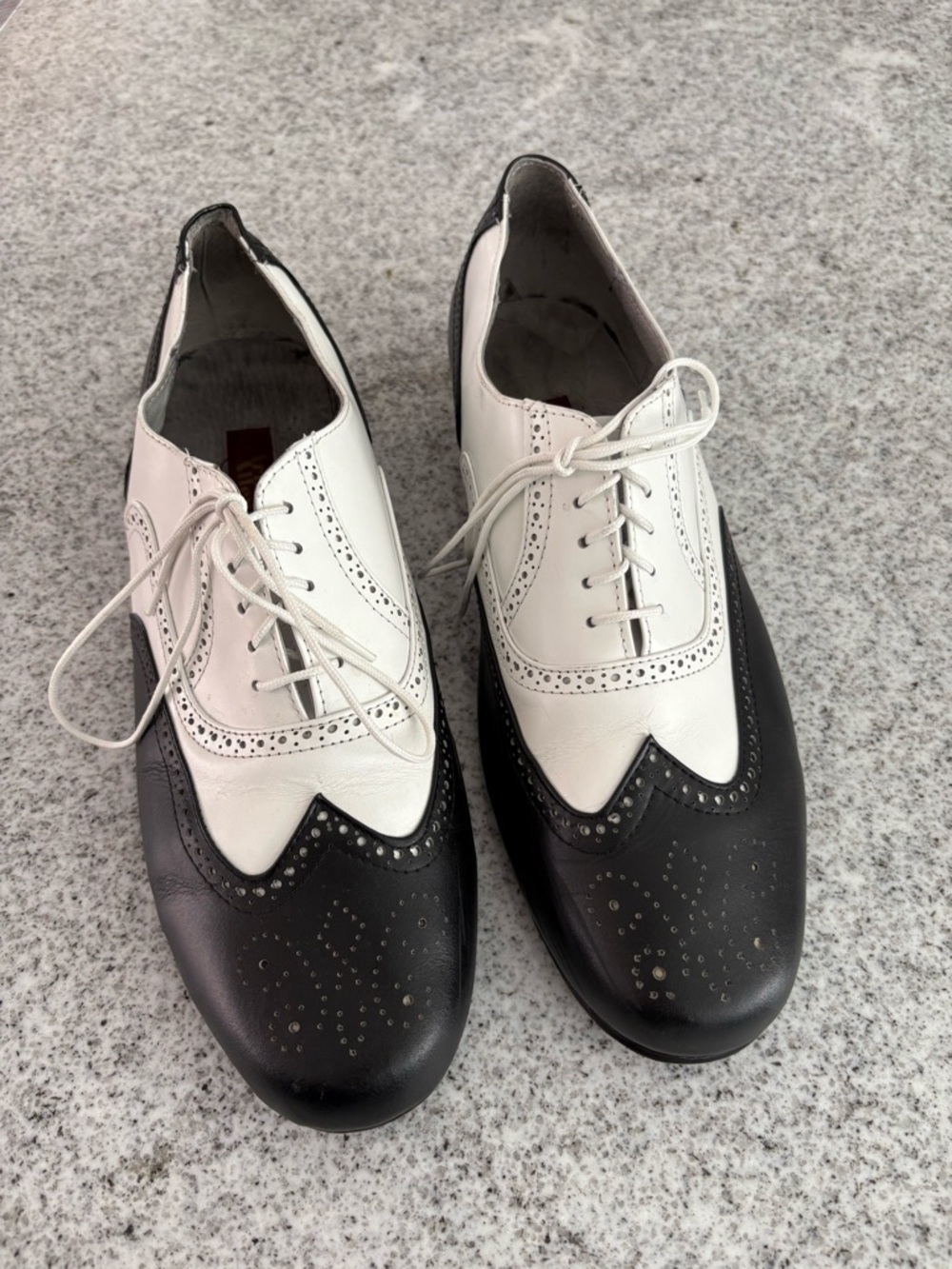 Aris Allen vintage 90s swing dance shoes spectator wingtip dress shoes men’s 12